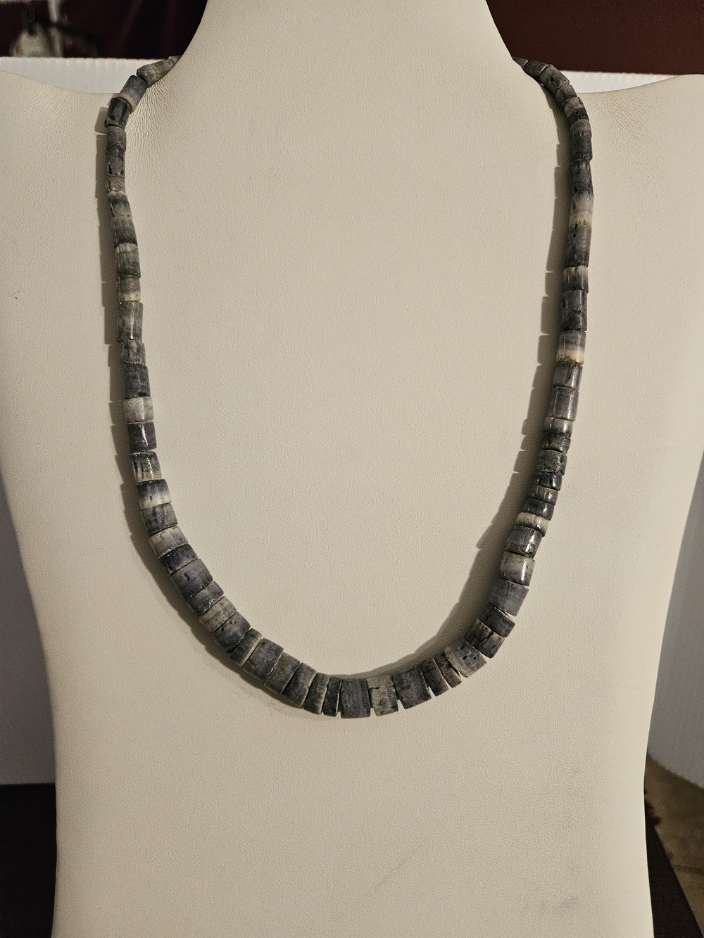 Blue Coral Heishi Bead Necklace - Women Jewelry